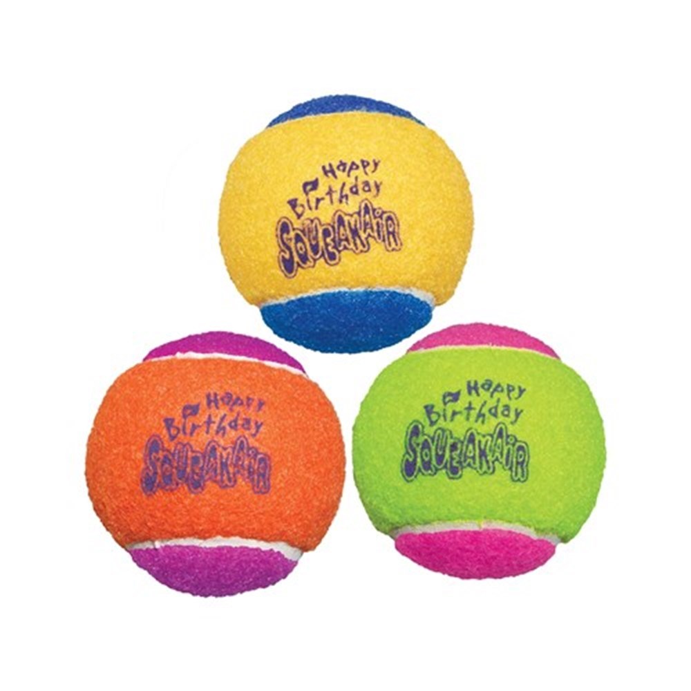 KONG Dog Airdog Squeaker Birthday Balls