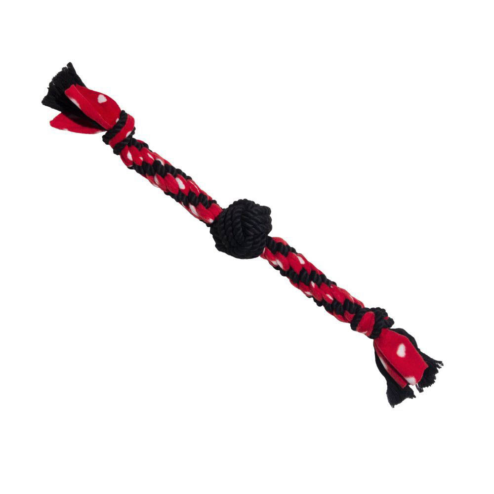 KONG Signature Rope Dual Knot with Ball Dog Toy