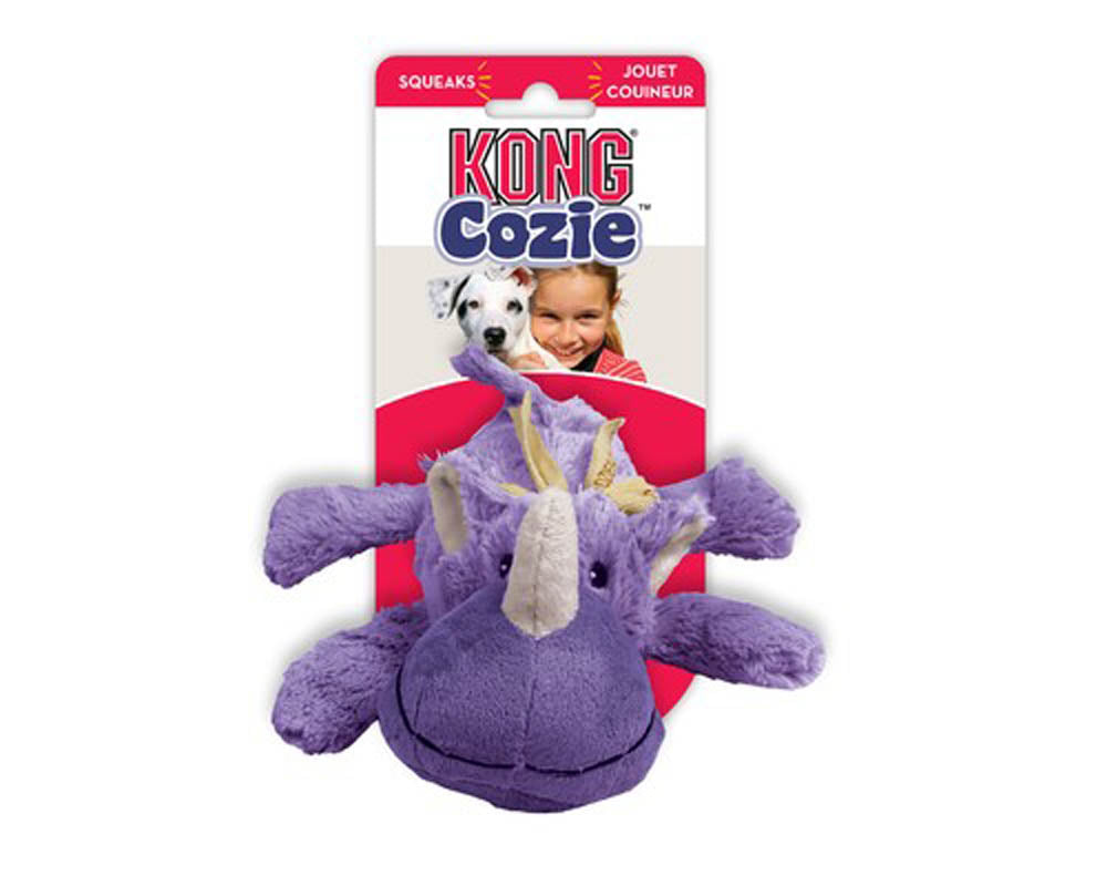 KONG Dog Toy Cozie Rosie Rhino Small