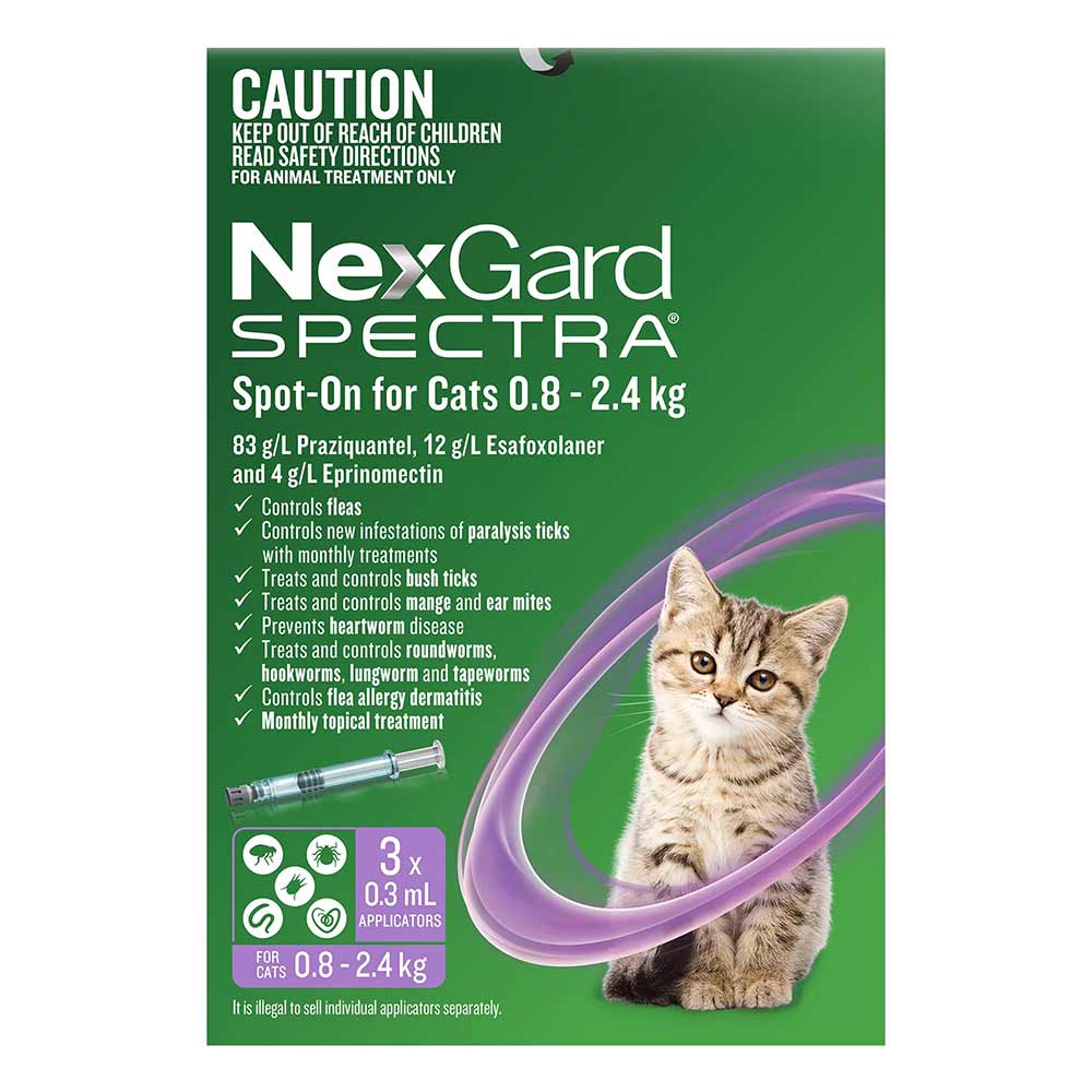 Nexgard Spectra Spot-on For Cats 0.8 - 2.4kg