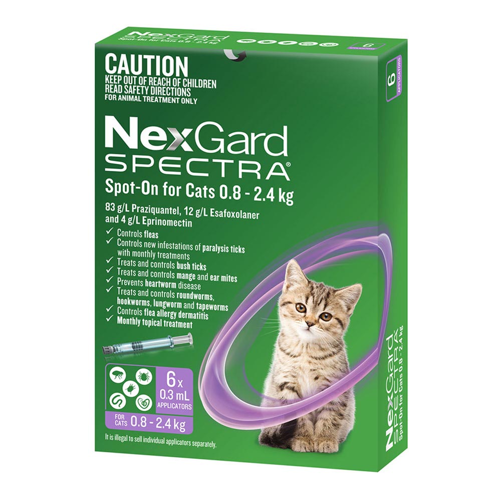 Nexgard Spectra Spot-on For Cats 0.8 - 2.4kg