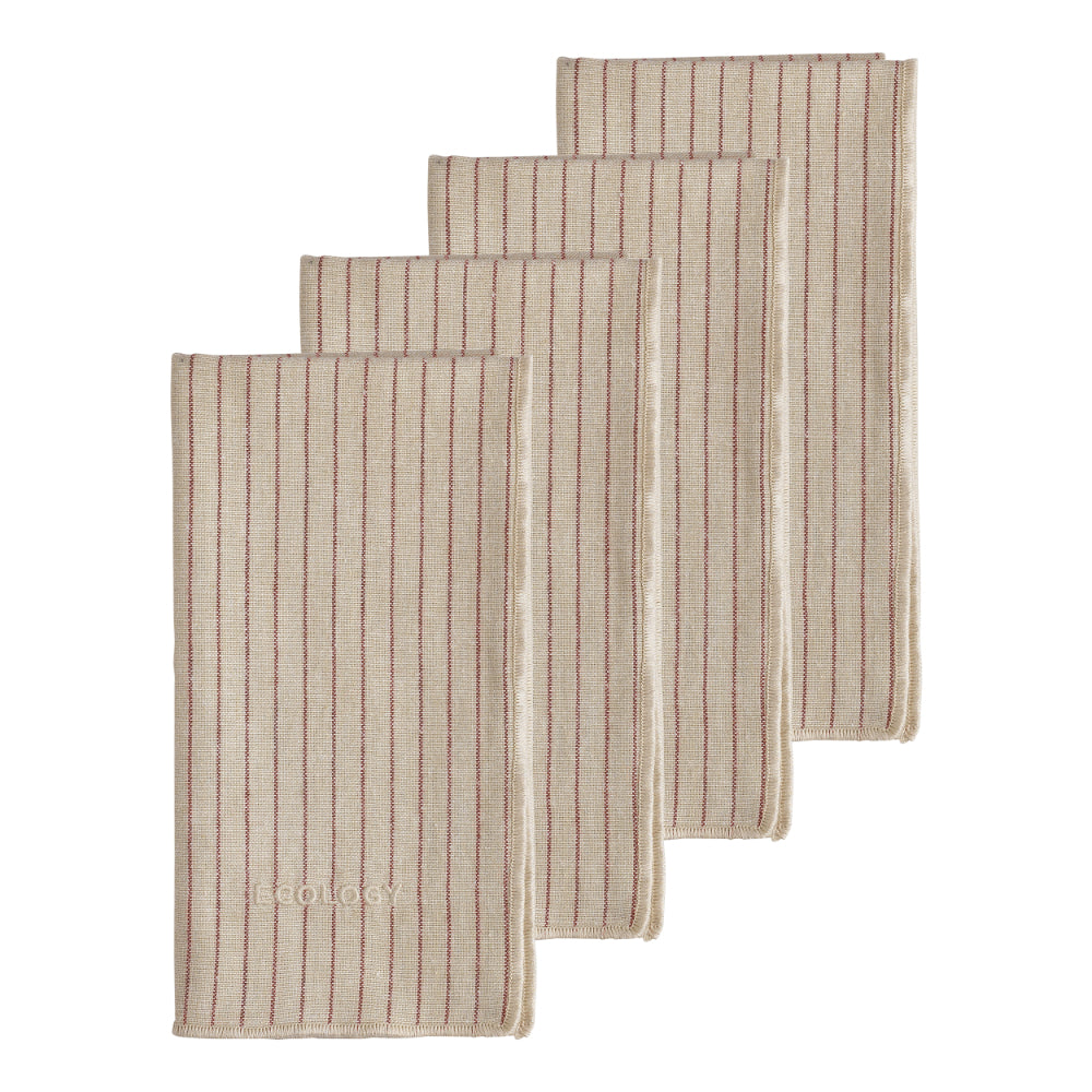 Ecology Tonka Set of 4 Napkins Sienna