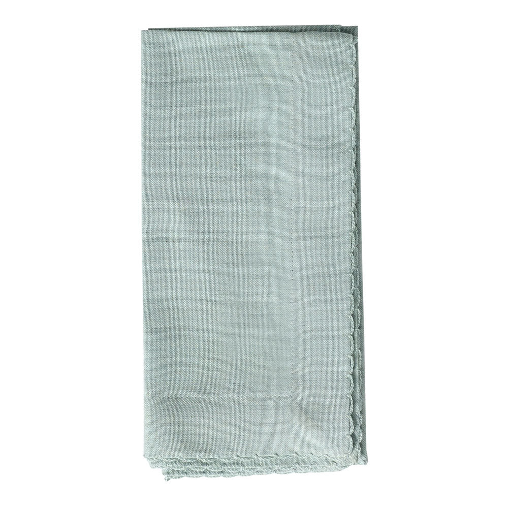 Ecology Weft Set of 4 Napkins 45x45cm Celadon