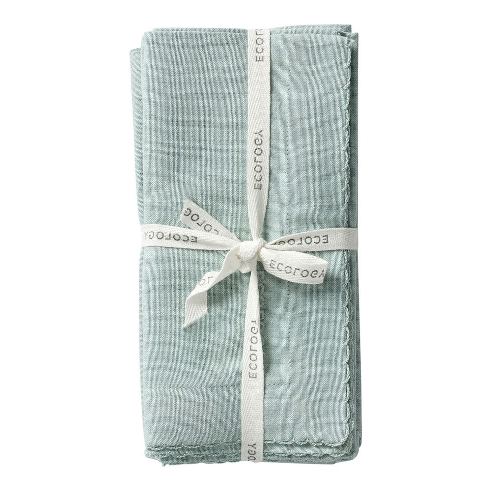 Ecology Weft Set of 4 Napkins 45x45cm Celadon