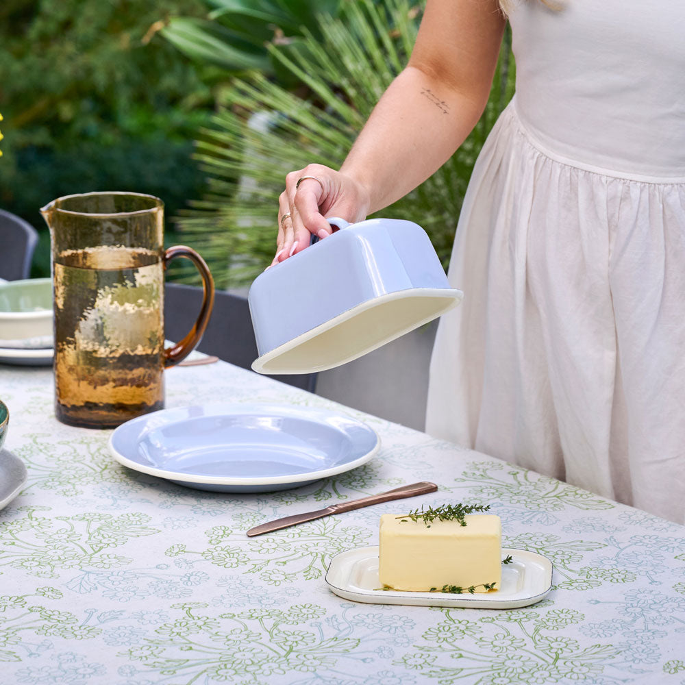Ecology Mori Butter Dish with Tray Skylark