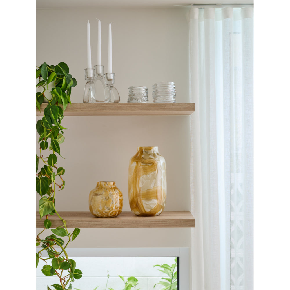 Ecology Elowen Vase 16.5cm Honeycomb