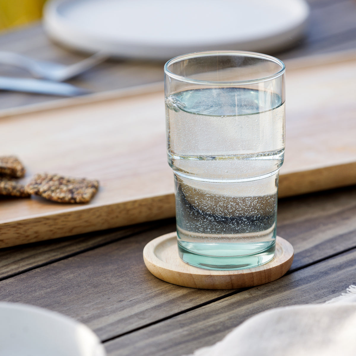 Ecology Habitat Set Of 6 Recycled Glass Highball Glasses 390ml