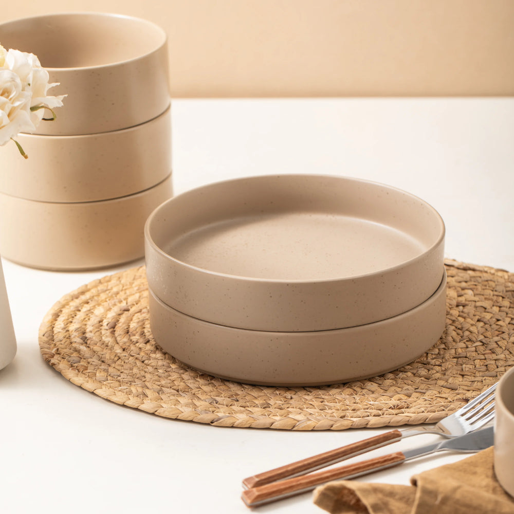 Ecology Lento 16 Piece Dinner Set Brown