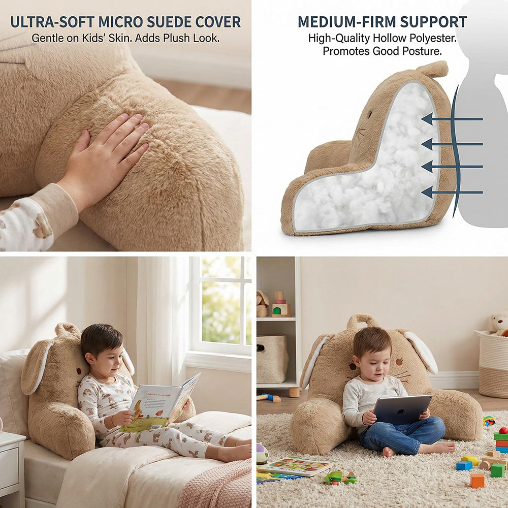 Easy Rest Faux Fur Kids Back Rest Pillow