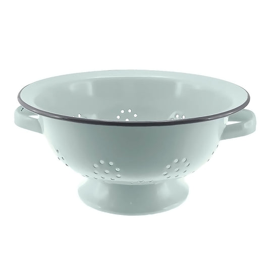 Falcon Colander 24cm. Duck Egg Blue & Grey
