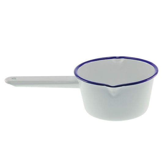 Falcon Milk Saucepan 850ml White & Blue