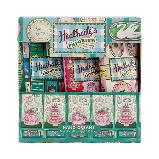 Heathcote & Ivory Emporium Vintage Fayre Hand Cream Trio