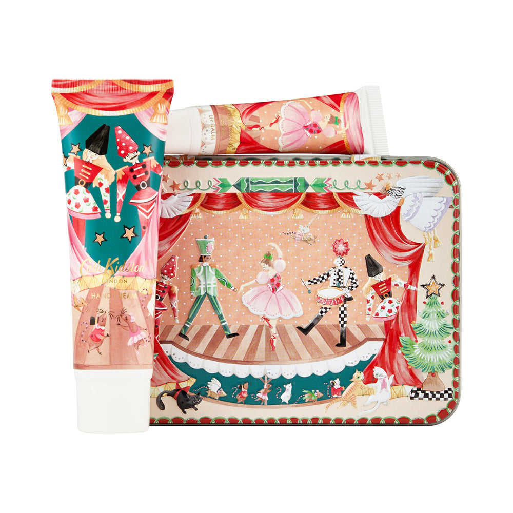 Heathcote & Ivory Cath Kidston Nutcracker Theatre Hand Cream & Lip Balm in Tin