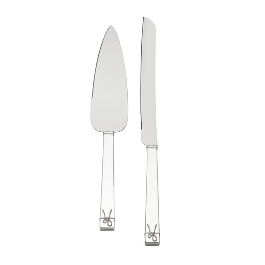 Vera Wang Wedgwood Love Knots Silver Giftware Cake & Trowel Set