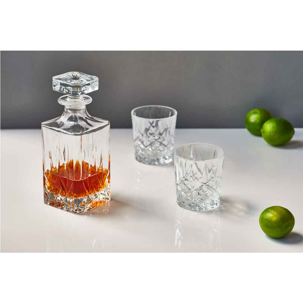 Marquis by Waterford Markham Decanter & Double Old Fashioned Tumbler Set