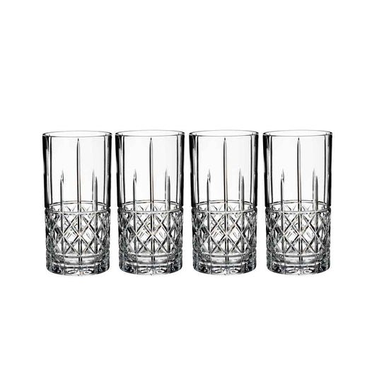 Marquis by Waterford Brady Set of 4 Hiball Tumblers