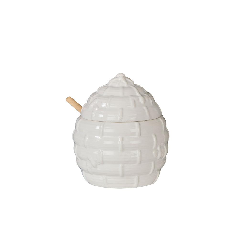 Davis & Waddell Wildflower & Hive Honey Jar With Dipper