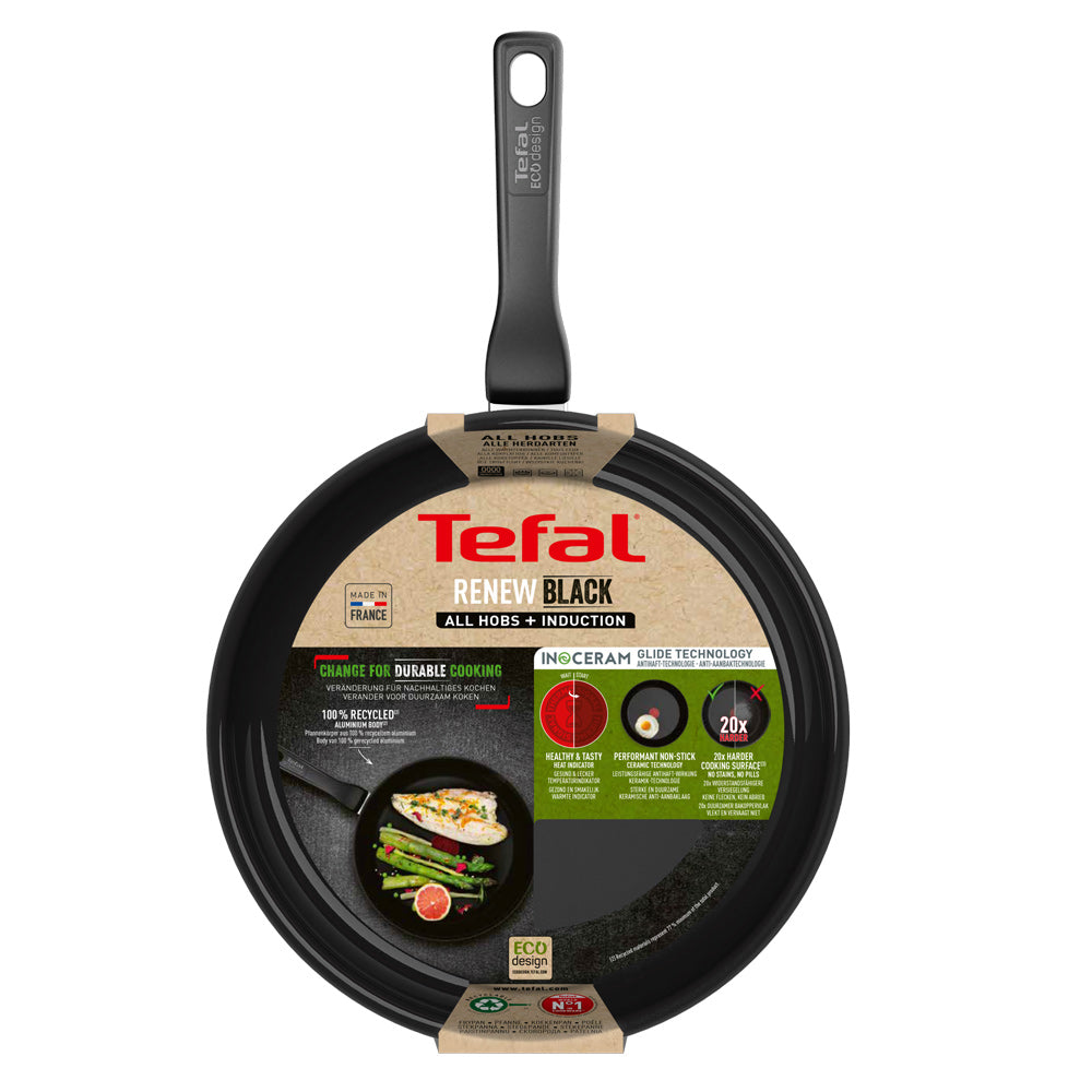 Tefal Renew Black Induction Ceramic Frypan 28cm