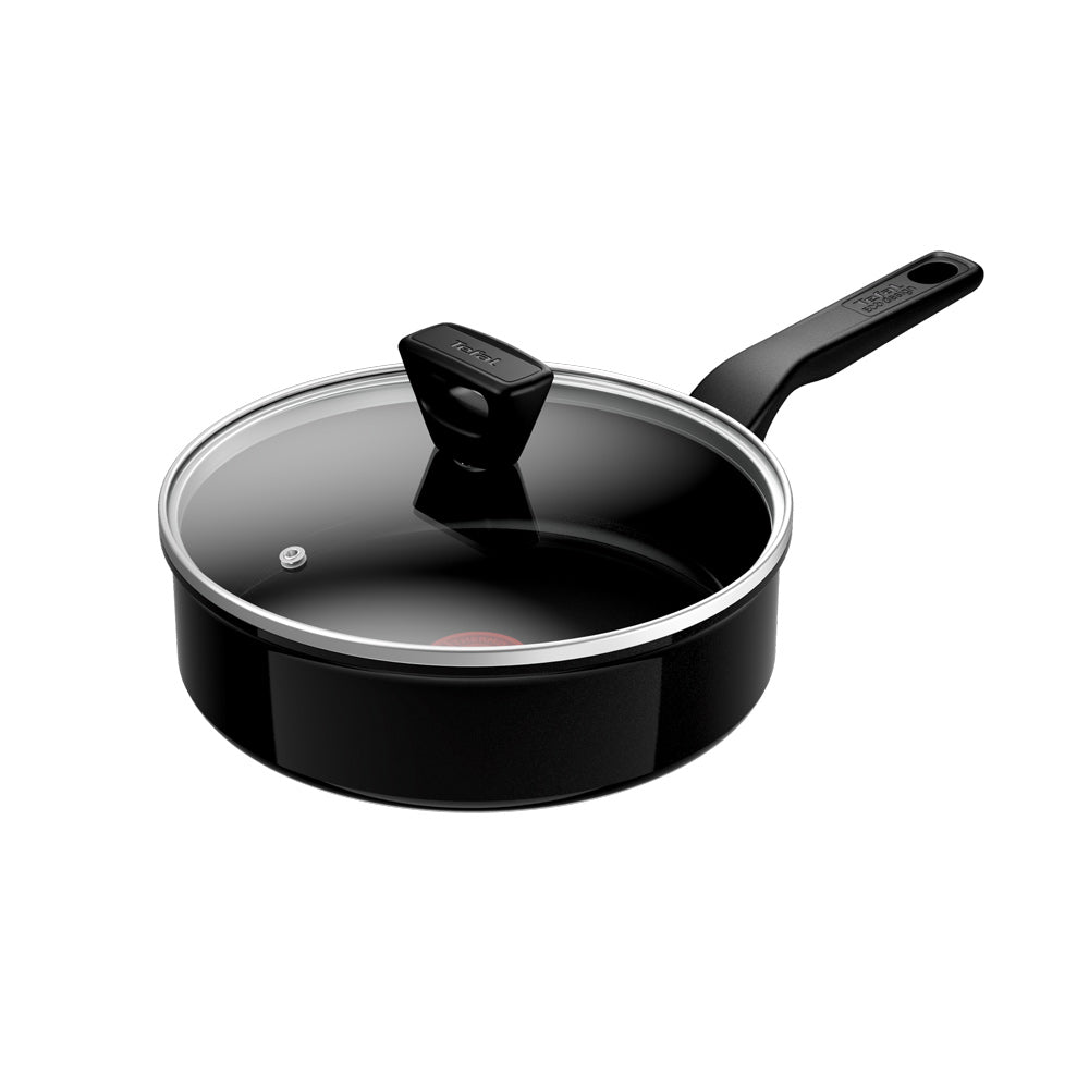 Tefal Renew Black Induction Ceramic Sautepan and Lid 24cm