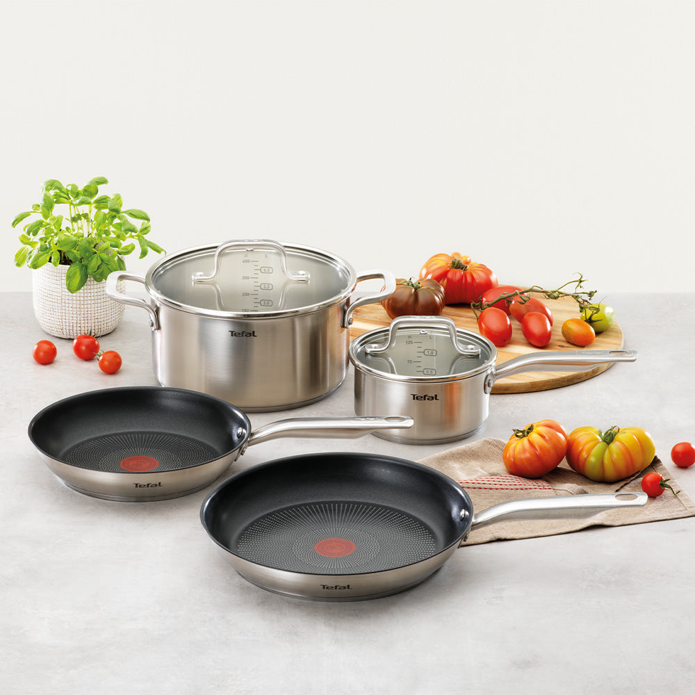 Tefal Virtuoso 4 Piece Stainless Steel Induction Cookware Set