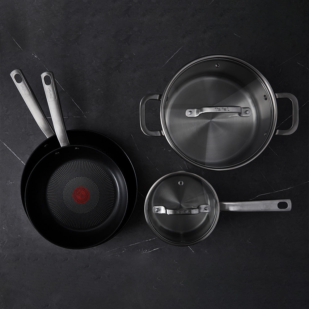 Tefal Virtuoso 4 Piece Stainless Steel Induction Cookware Set