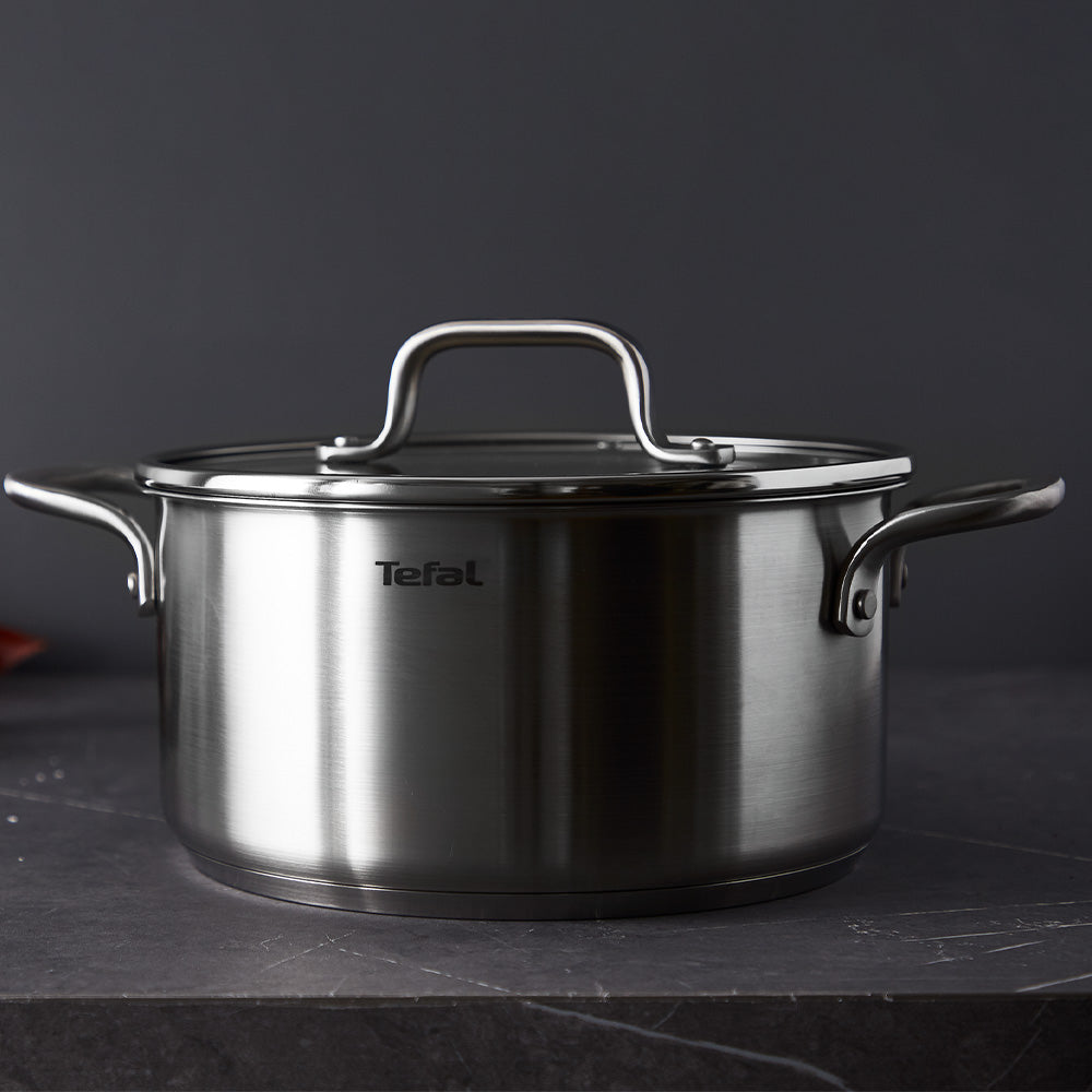 Tefal Virtuoso Induction Stainless Steel 3 Piece Pot Set