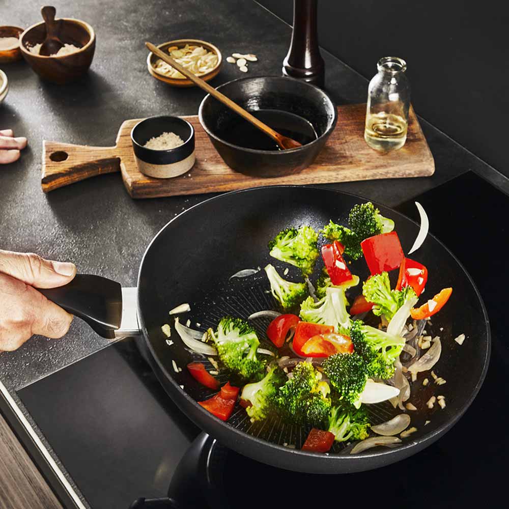 Tefal Unlimited Induction Non-Stick Triple Pack 24 & 28cm Frypan & 28cm Wok