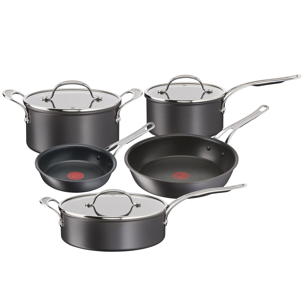 Jamie Oliver by Tefal Cooks Classic 5 Piece Induction Hard Anodised Cookware Set