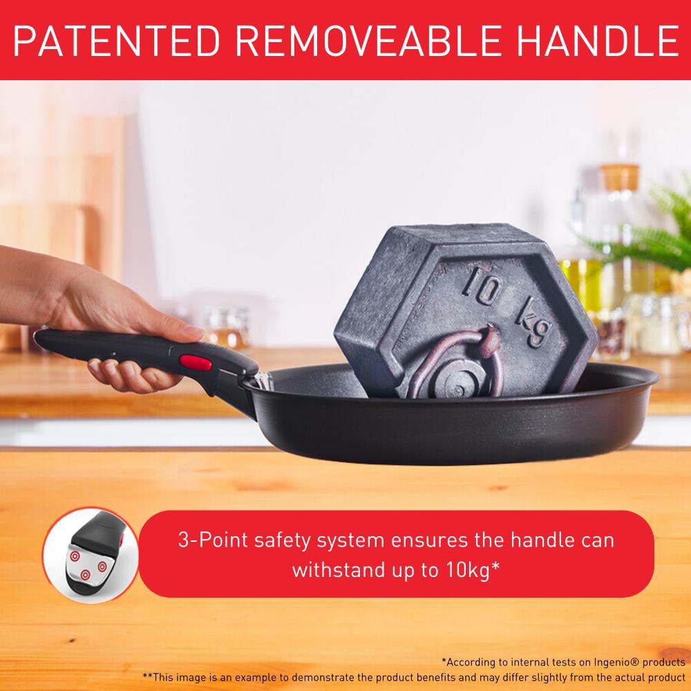 Tefal Ingenio So'Light Induction Non Stick 3 Piece Frypan Set