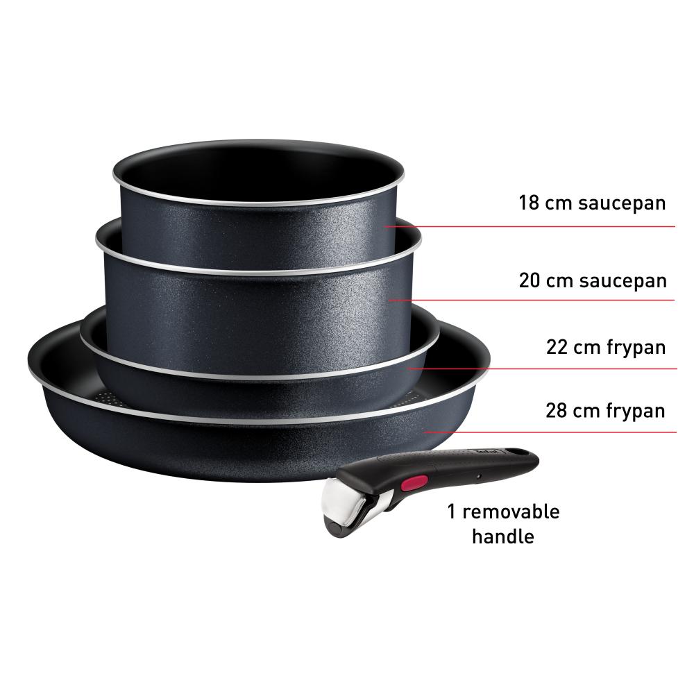 Tefal Ingenio So'Light Induction Non Stick 5 Piece Cookware Set