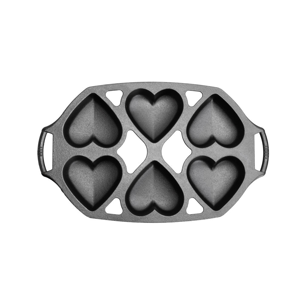 Lodge Cast Iron Heart Mini Cake Pan