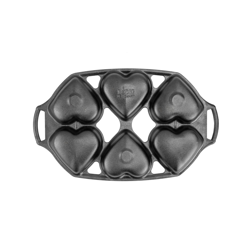 Lodge Cast Iron Heart Mini Cake Pan