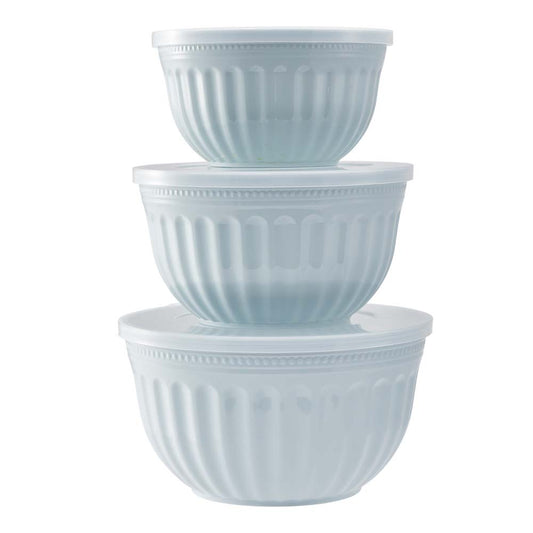 Ambrosia Azure Set of 3 Moulded Mixing Bowl