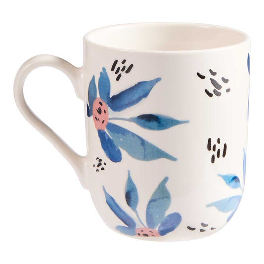 Ambrosia Willow Mug 320ml Teal Floral at MyHouse