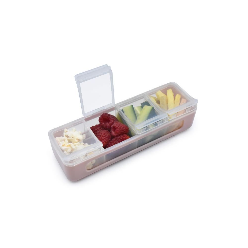 Melii 4 Compartment Snackle Box Pink - MyHouse