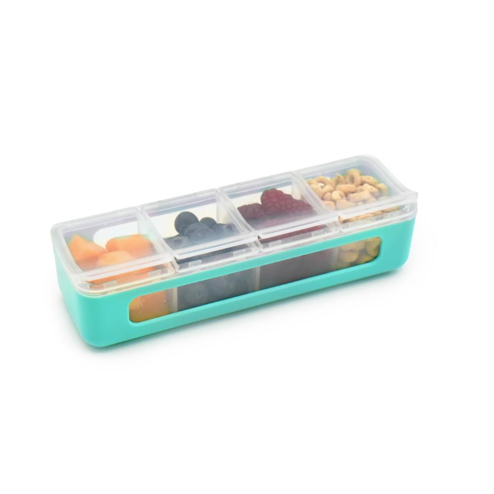 Melii 4 Compartment Snackle Box Blue - MyHouse