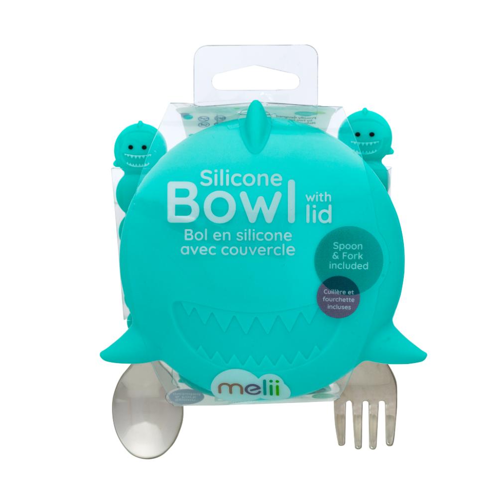 Melii Silicone Animal Bowls With Lid And Utensils - MyHouse