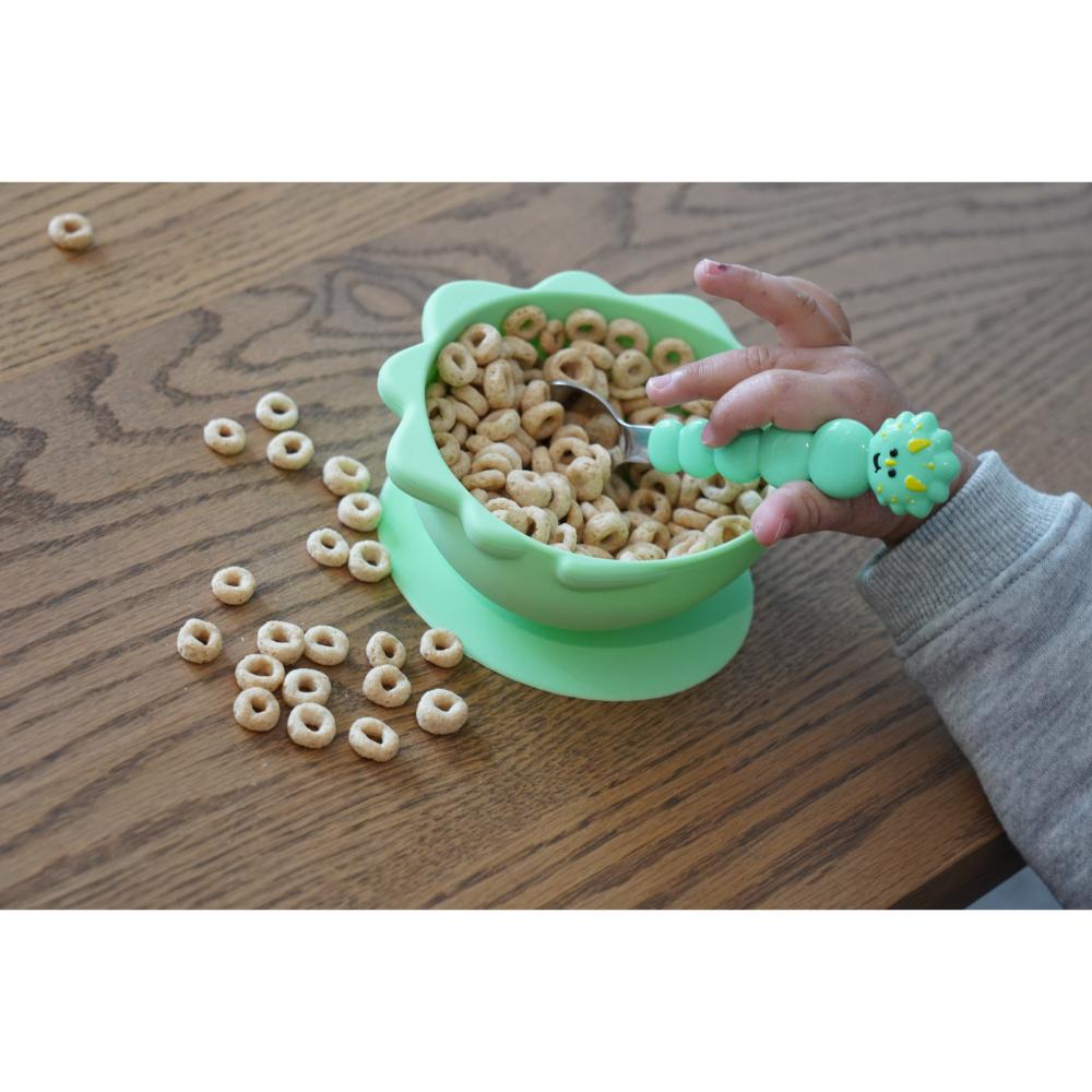 Dinosaur Set Of 2 Silicone Suction Bowl - MyHouse
