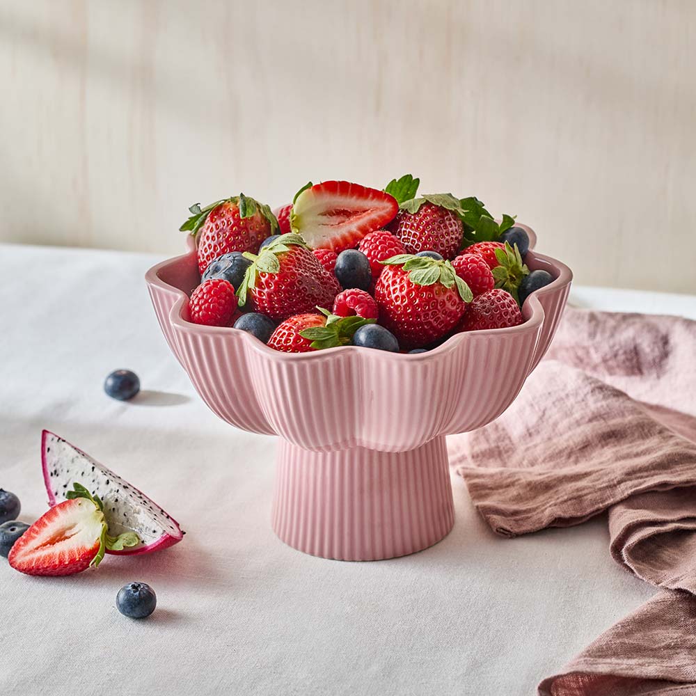 Ambrosia Azure Bowl and Stand