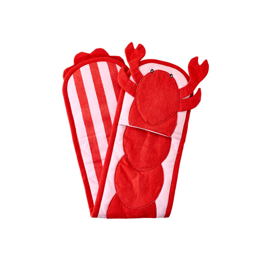 Ambrosia Azure Double Oven Glove Lobster
