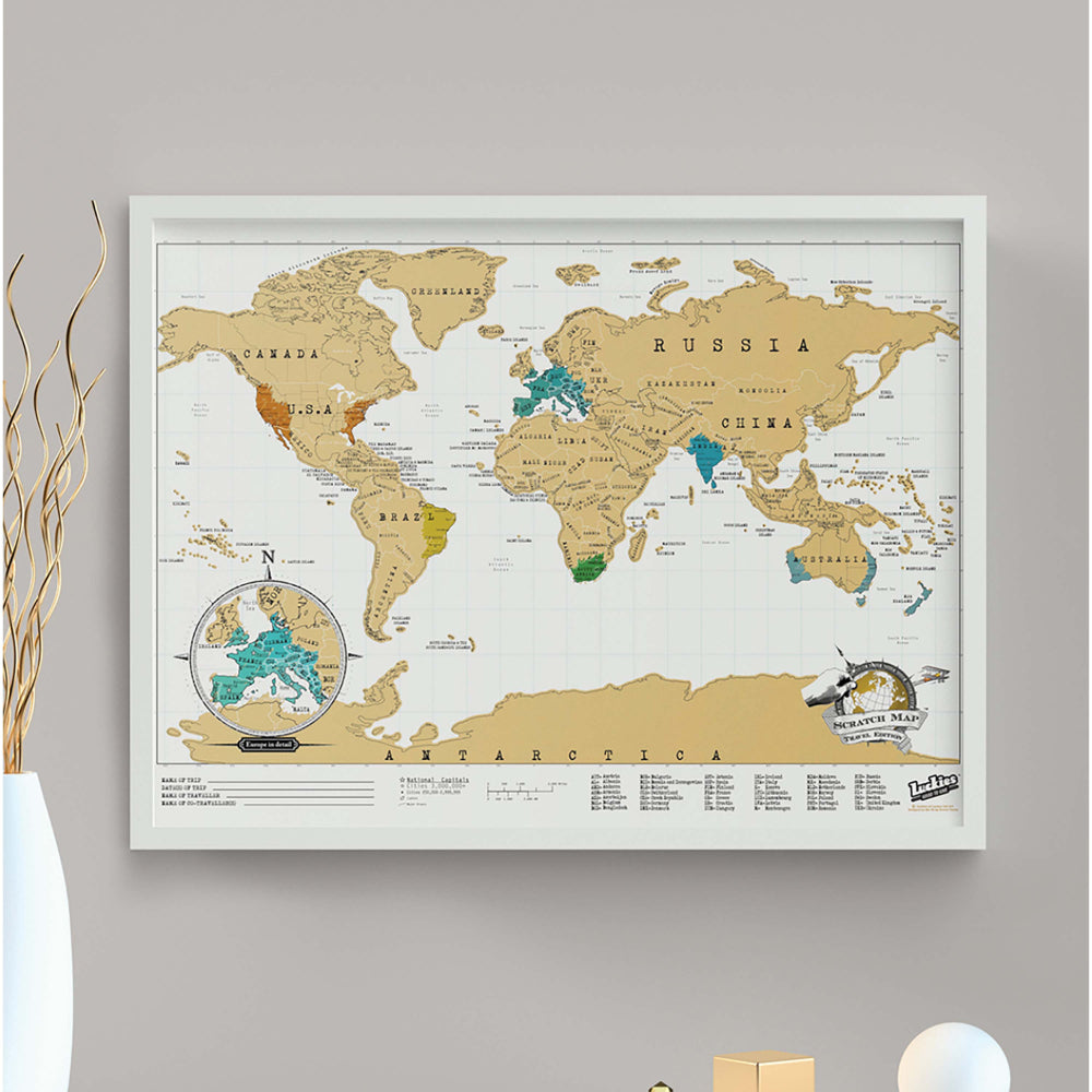 Luckies Travel Edition Scratch Map