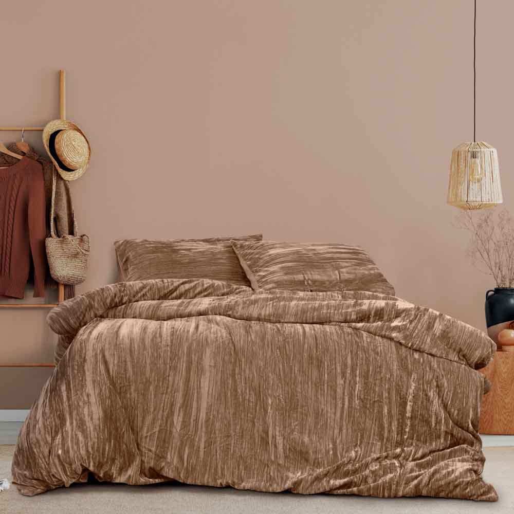 Ardor Boudoir Vivienne Jacquard Quilt Cover Set Champagne at MyHouse