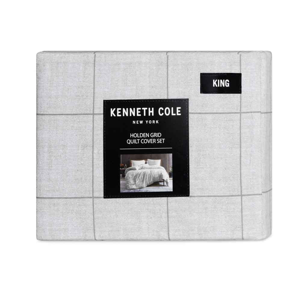 Kenneth Cole Holden Grid Quilt Cover Set