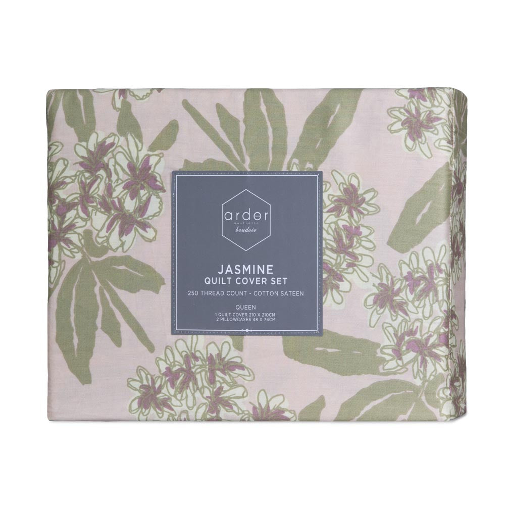 Ardor Boudoir Jasmine 250TC Quilt Cover Set at MyHouse