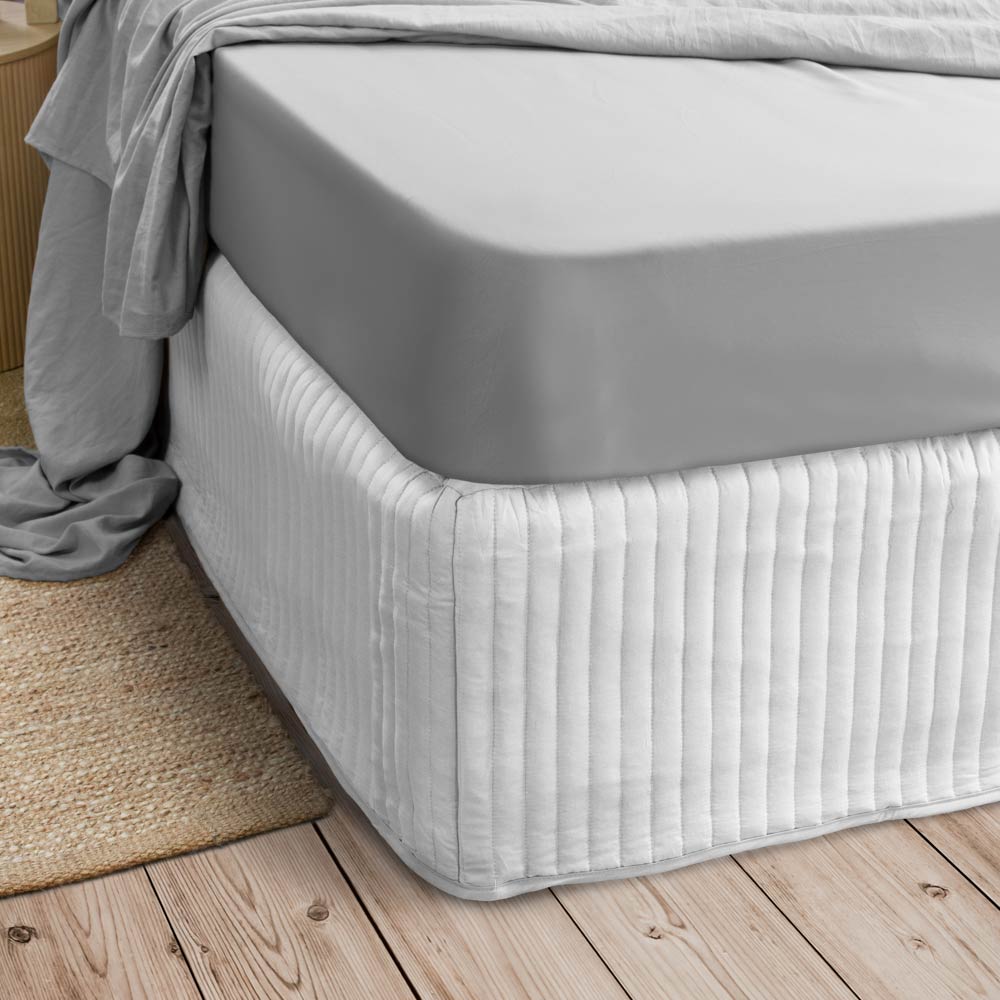 Ardor Boudoir Quilted Valance White