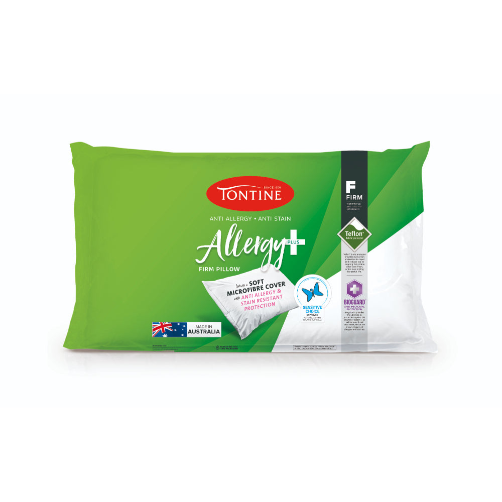 Tontine Allergy Plus Anti Stain Pillow High & Firm