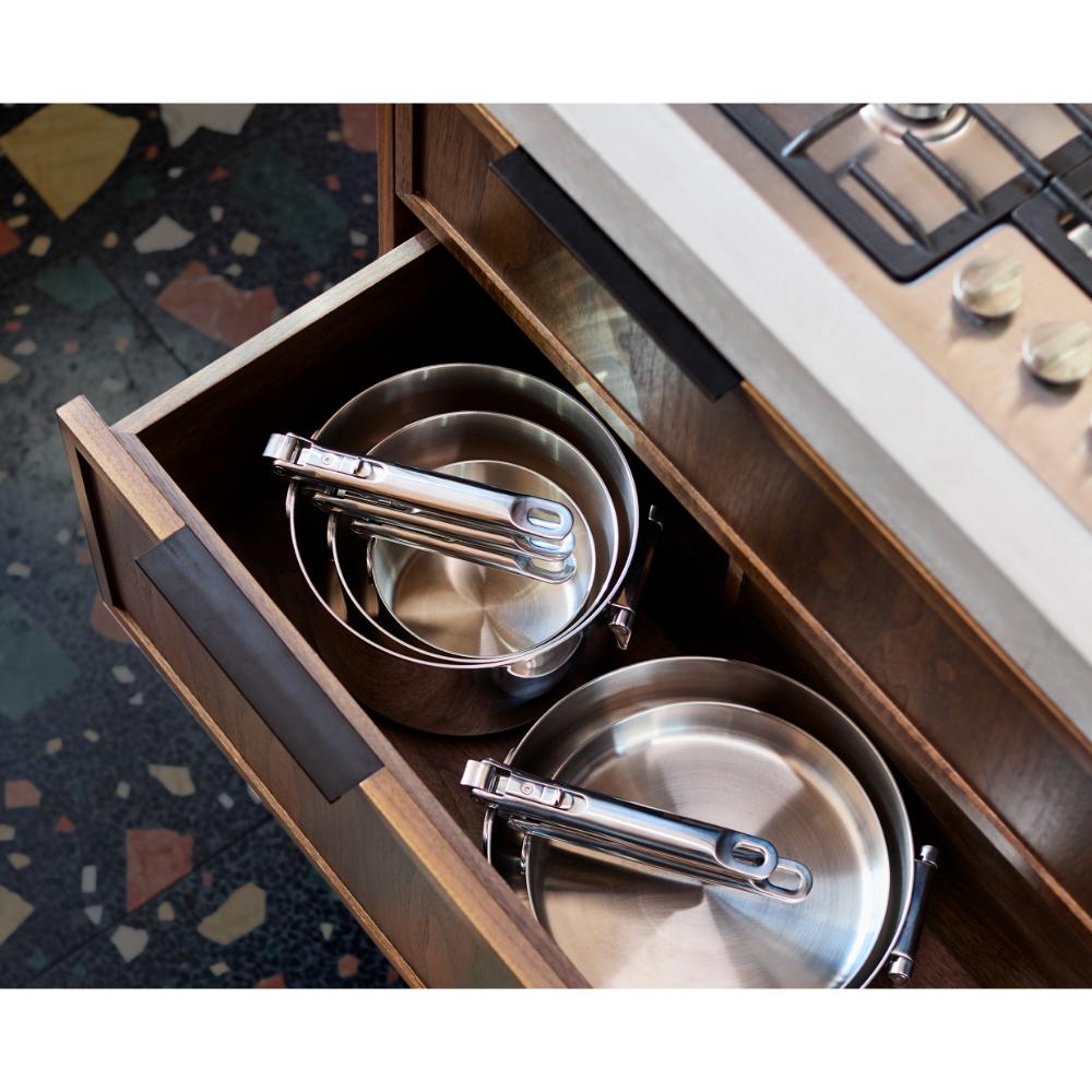 Joseph Joseph Space Steel Stainless Steel Saute Pan with Lid 28cm