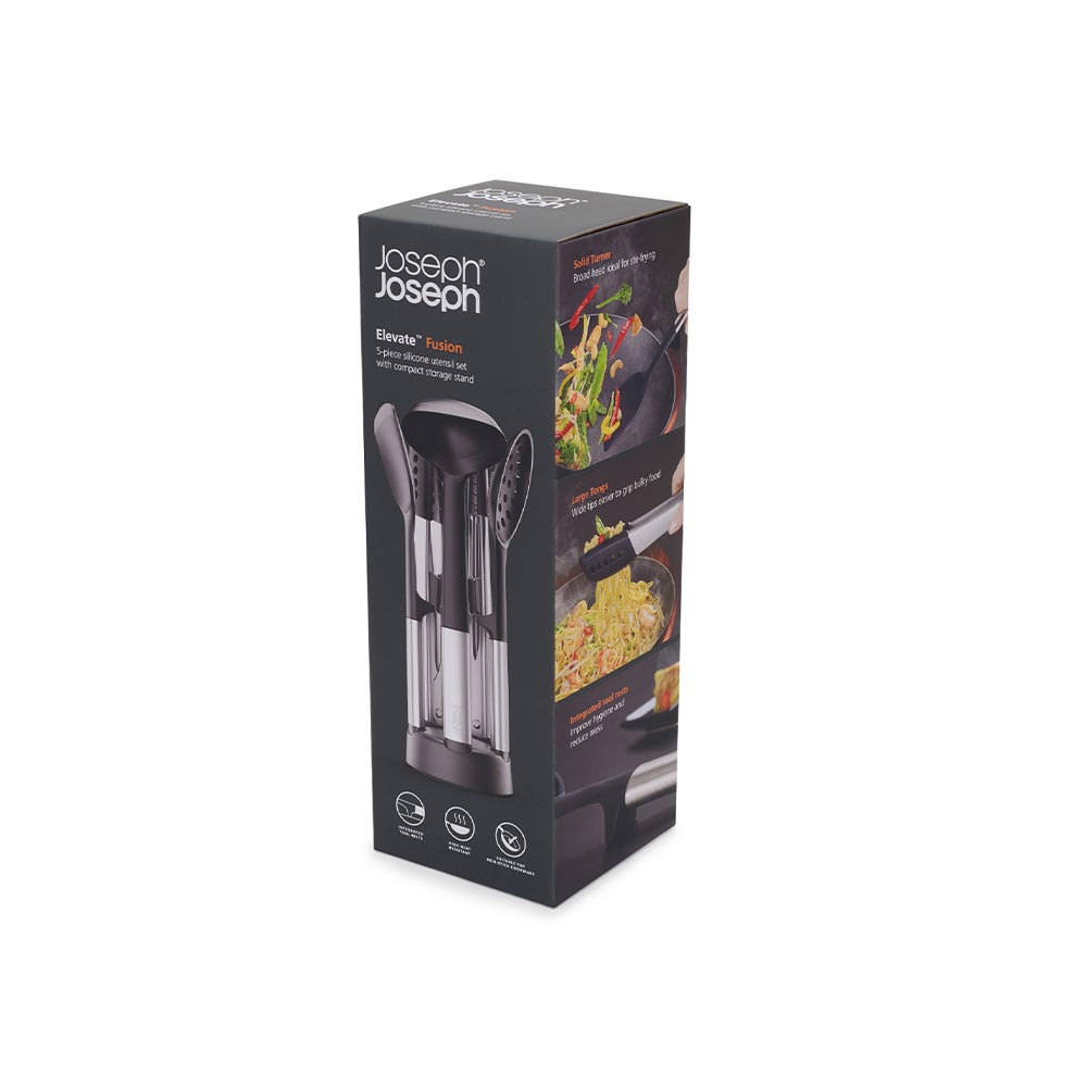 Joseph Joseph Elevate Fusion 5 Piece Silicone Utensil Set with Stand