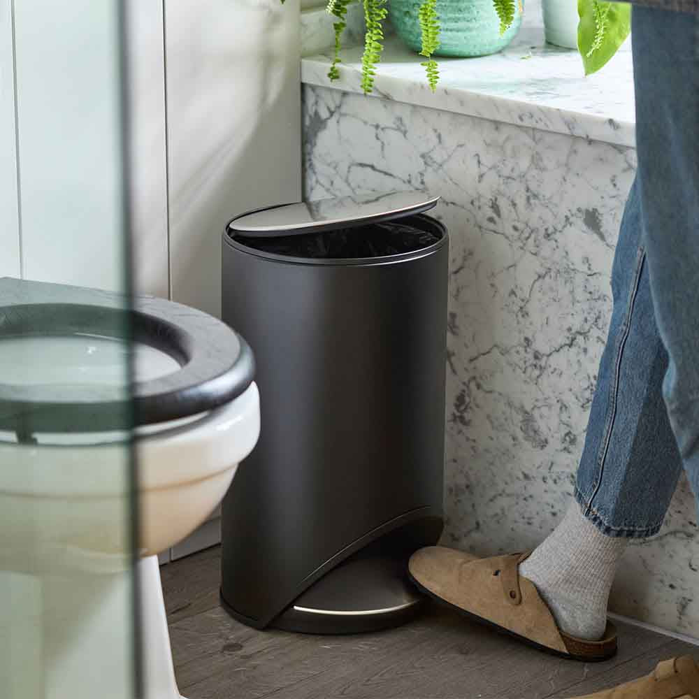 Joseph Joseph Arc 10L Slimline Pedal Bin With Liner Pocket