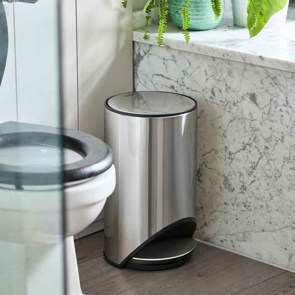 Joseph Joseph Arc 10L Slimline Pedal Bin With Liner Pocket